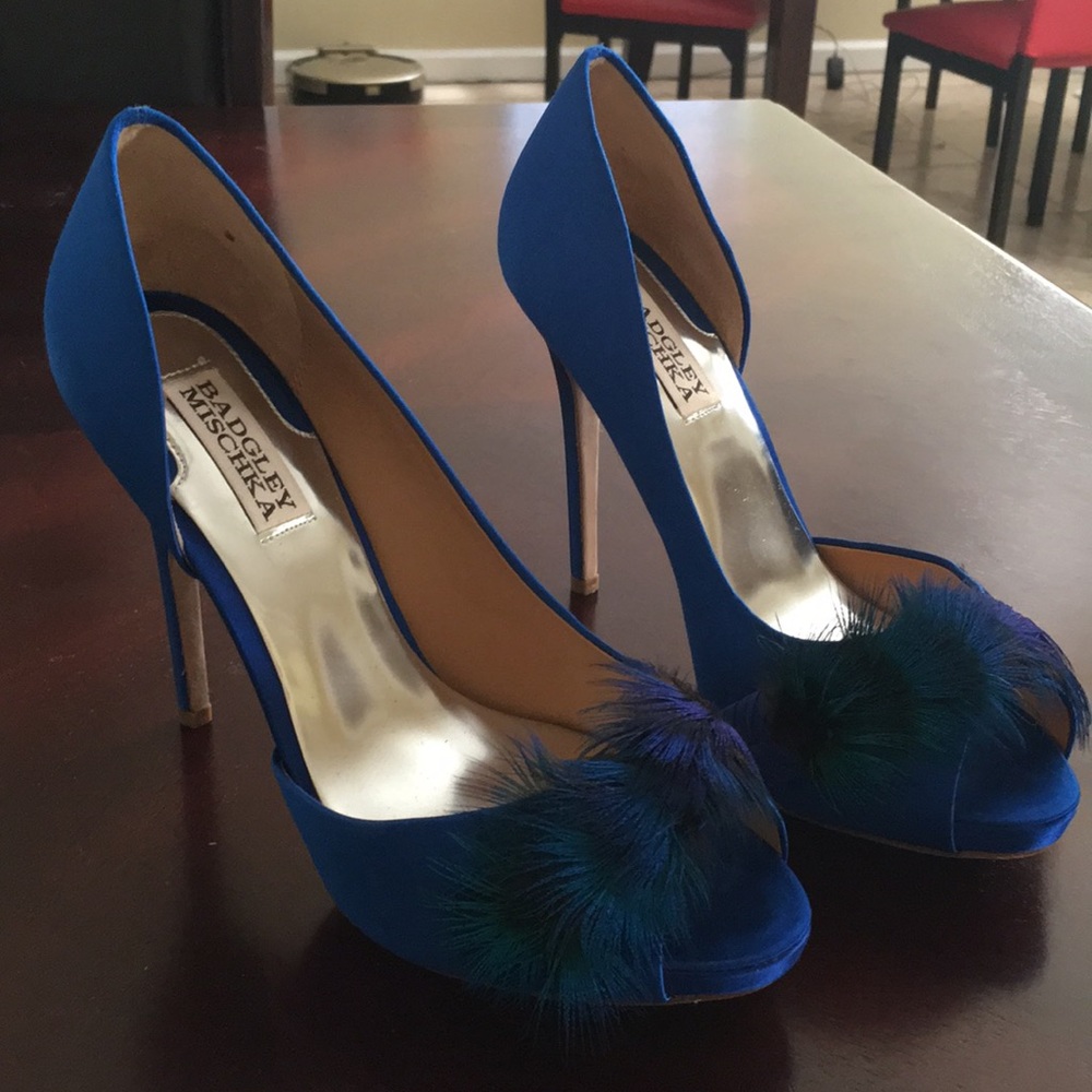 Worn once during my wedding. Something blue!